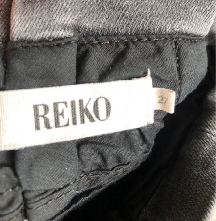 Jeans Reiko taille W27 Gris Anthracite Noir délavé comme neuf - photo numéro 5