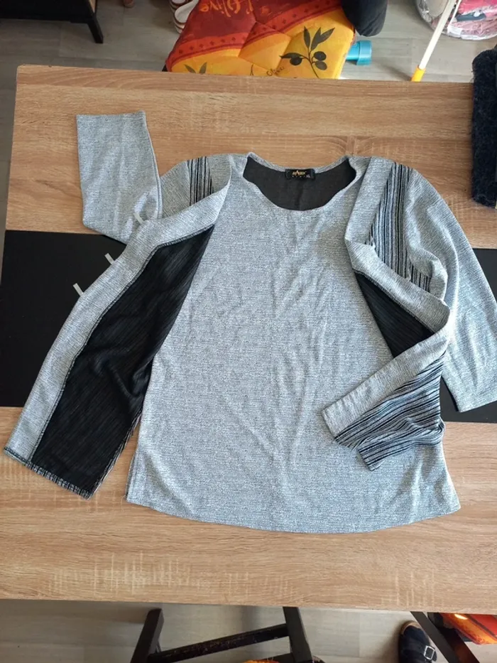 Haut femme gris T.M - photo numéro 10