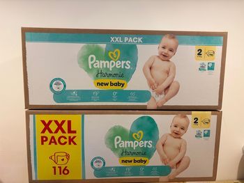 2x116 couches Pampers harmonie taille 2