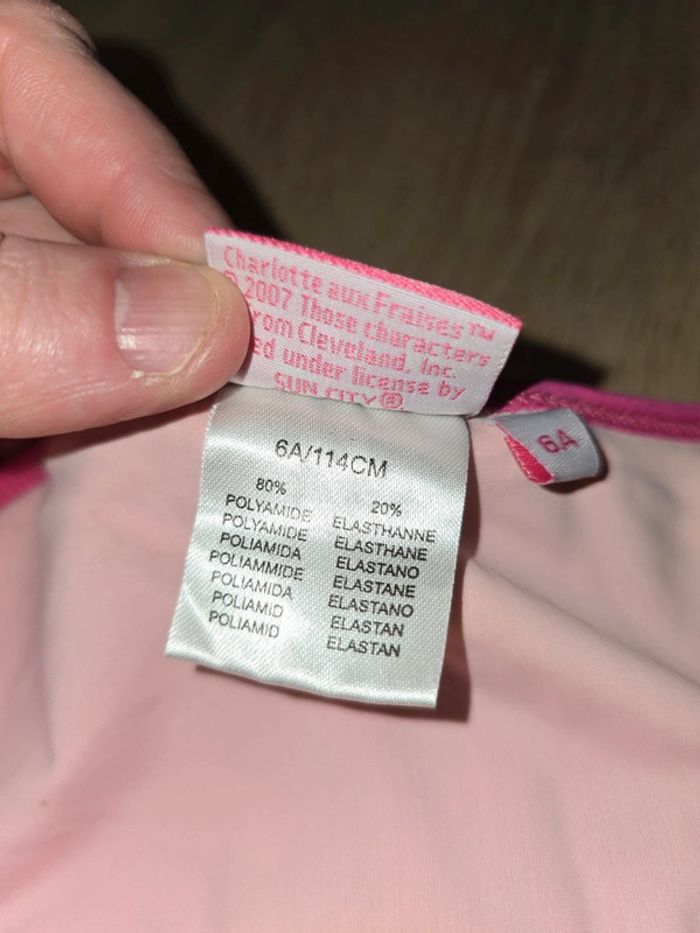 Ensemble maillot de bain 6 ans "Charlotte aux fraises" - photo numéro 8