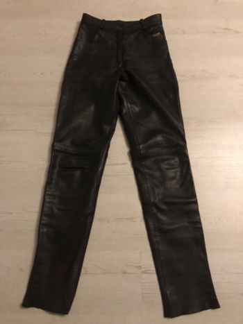 Pantalon moto cuir MAC ADAM noir porté 1h T 36