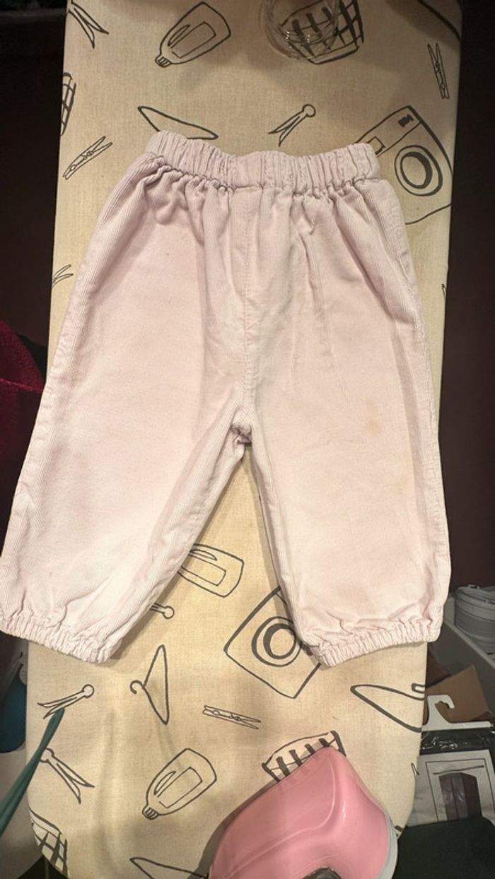 Pantalon rose Cyrillus 18 mois BE (4€)