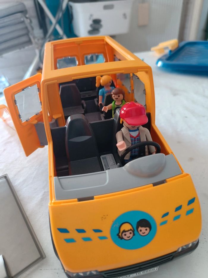 #rau1785_jouet. Petit car scolaire playmobil - photo numéro 2