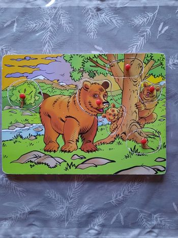 Puzzle ours en bois