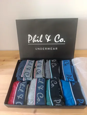 Coffret 8 boxers Phil & Co.