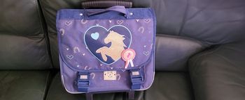 Cartable a roulette motif cheval
