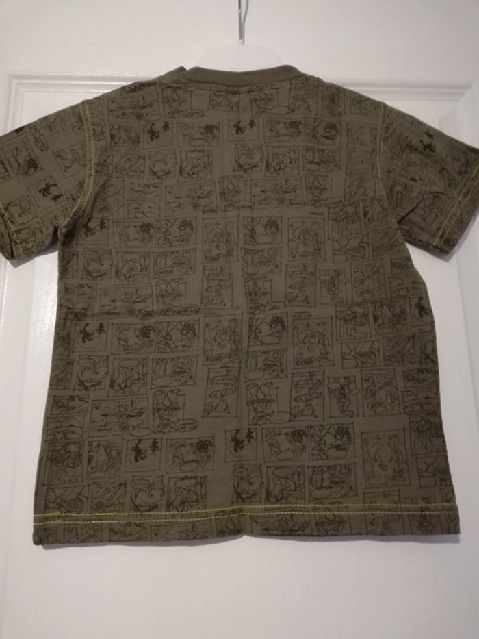 Tee-shirt kaki et anis 4 ans - photo numéro 4