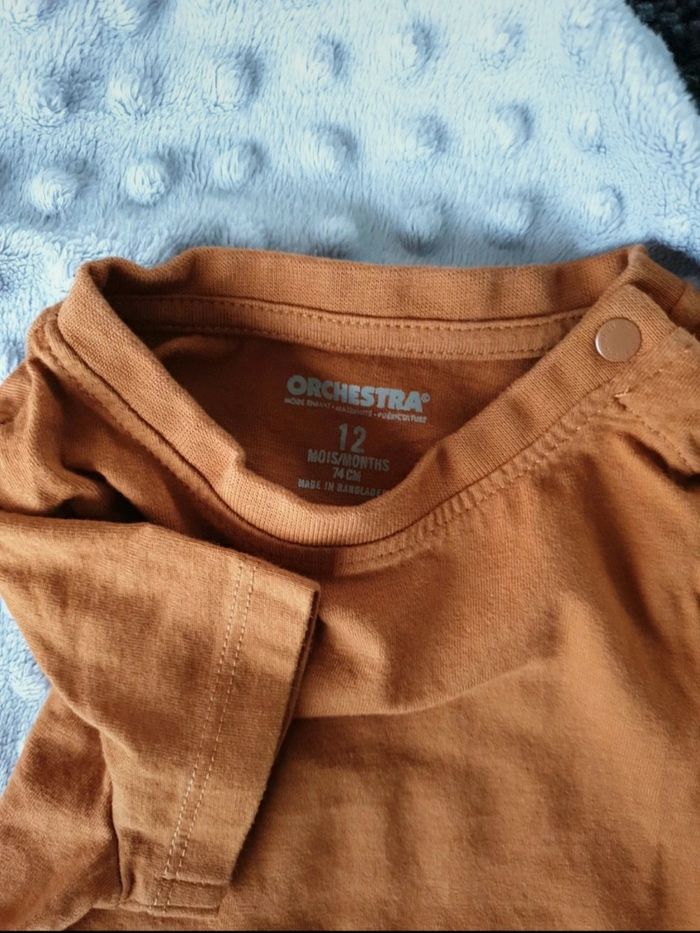 Lot de 3 tee-shirt Orchestra 12 mois bébé garçon - photo numéro 5