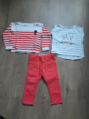 Ensemble 3 pièces Vertbaudet/Okaïdi 2ans