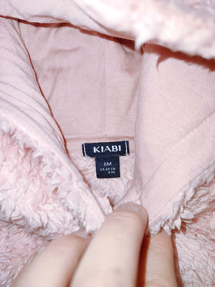🌸 Pull à capuche "pilou pilou" - Kiabi - 6 mois 🌸 - photo numéro 3
