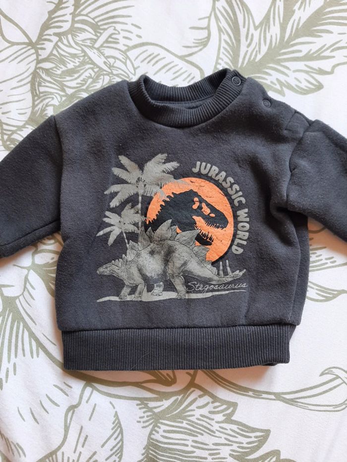 Sweat jurassic world 0/3mois