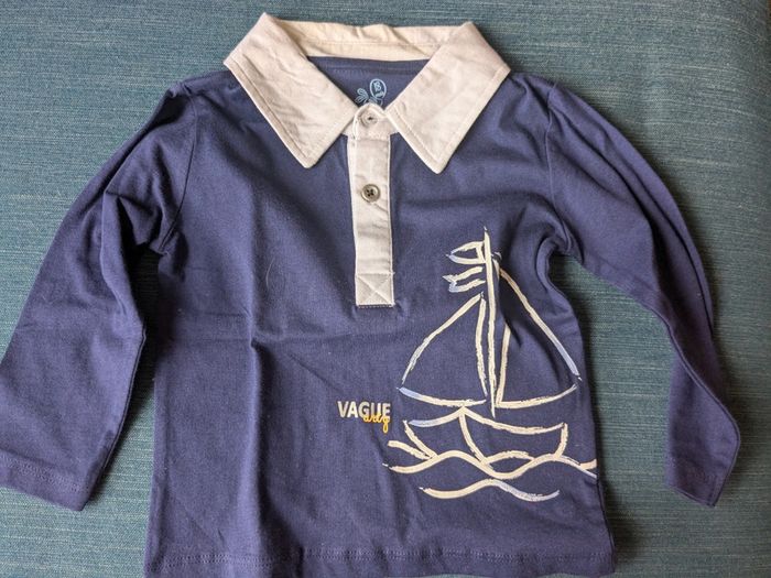 Polo bleu