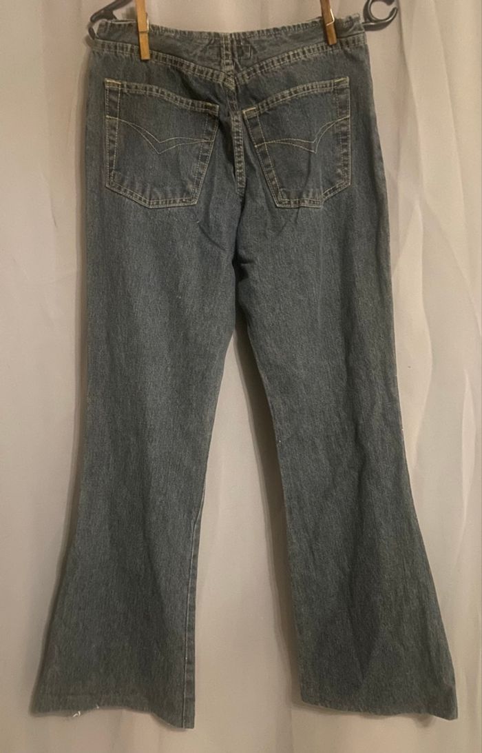 Jean évasé »CRD »bleu - photo numéro 3