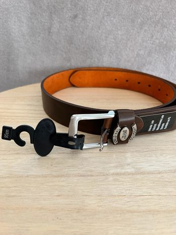 Ceinture en cuir marron taille 95 cm
