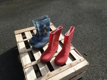 Paires bottes de pluie x2 taille 26
