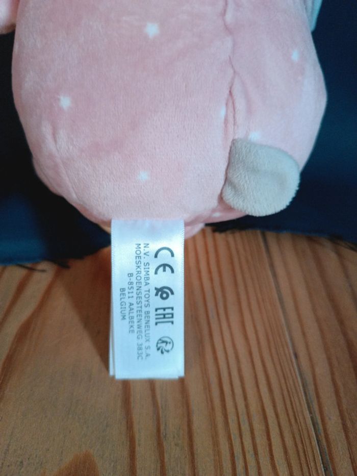 Magnifique peluche bébé fille musical cordon et anneau en Bois Simba toys - photo numéro 4