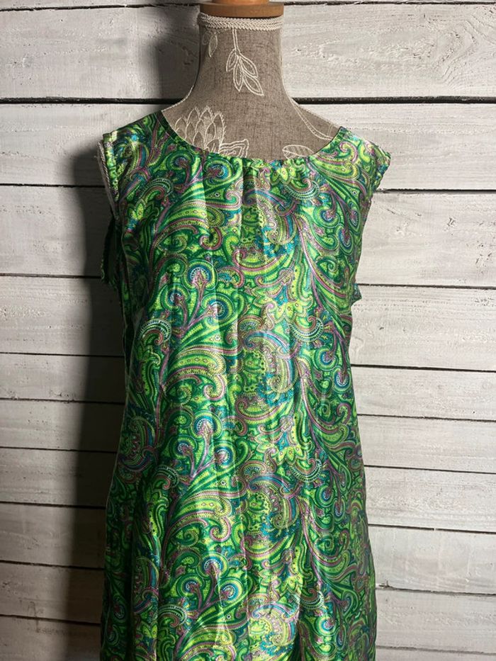 Authentique robe seventies vintage courte - photo numéro 5