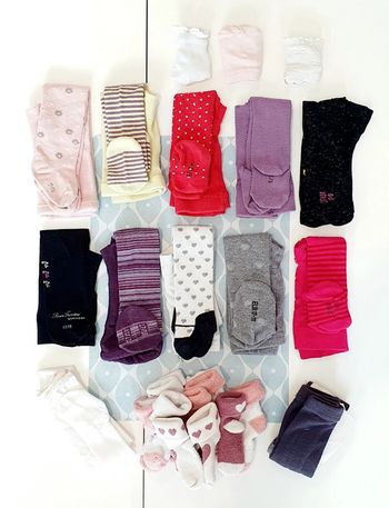 Lot collants + chaussettes - 9M
