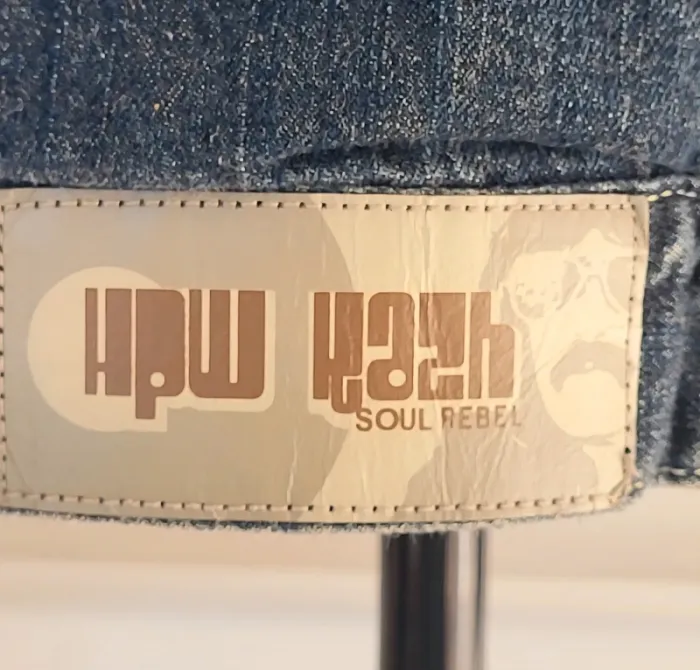 Veste style blouson en jean bleu foncé Hpw Kazh Soul Rebel Taille L ou 48 - photo numéro 7