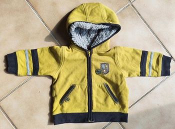 Gilet à capuche doublé polaire - Vert Moutarde / Jaune Citron (26)