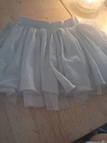 Jupe fille argenté dégriffé