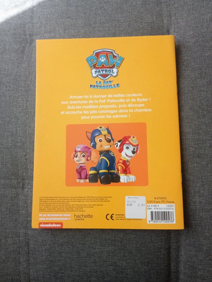Mon livre de coloriages paw patrol - photo numéro 2