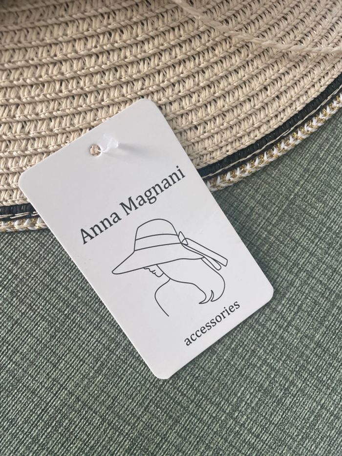 Lot de 2 chapeaux de paille Anna magnani - photo numéro 2