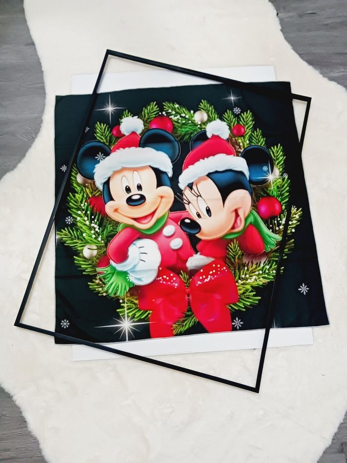 Decoration murale Impression sur toile tissus 70x70 neuf à encadrer - photo numéro 2