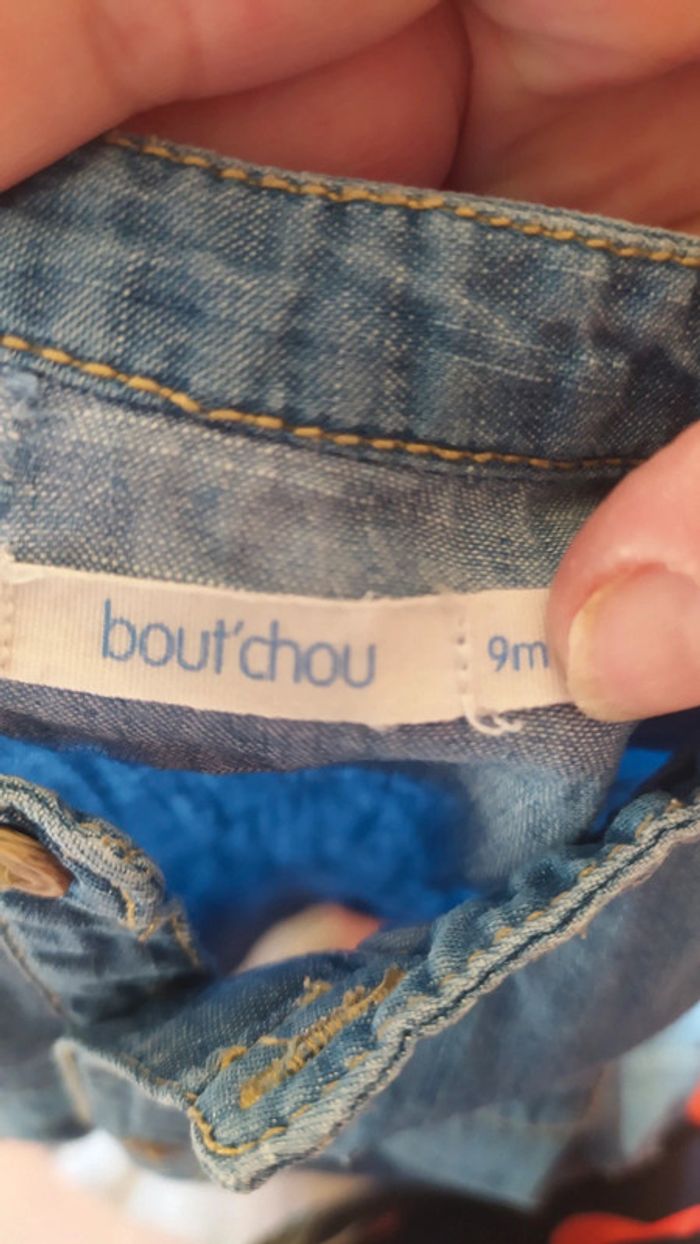 Chemise manches longues en jeans - photo numéro 2