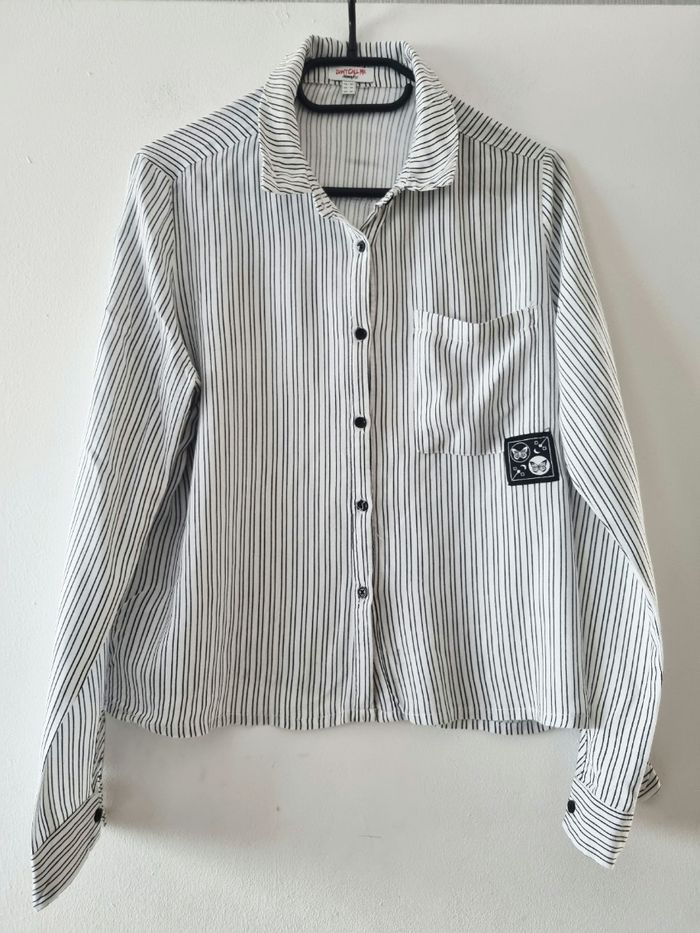Chemise rayé noir et blanc