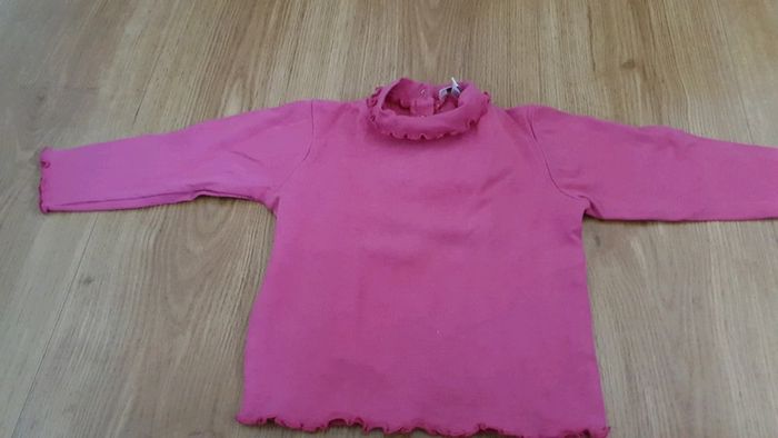 sous pull grain de ble 18 mois fushia