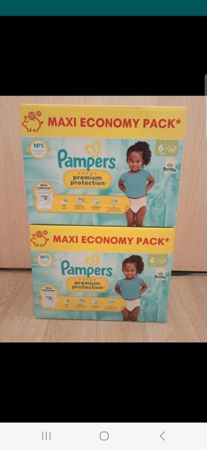40 euro les 2 maxieconomy pampers premium protection taille 6