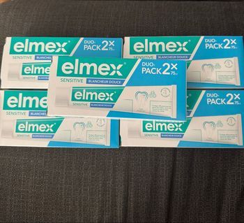 Lot 5 x 2 dentifrices elmex