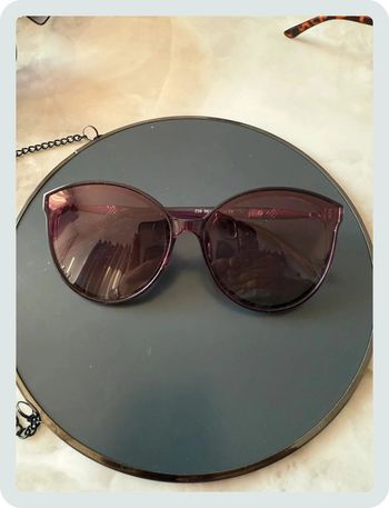 Lunette de soleil ronde rose/violet