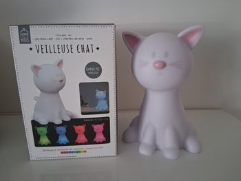 Veilleuse chat