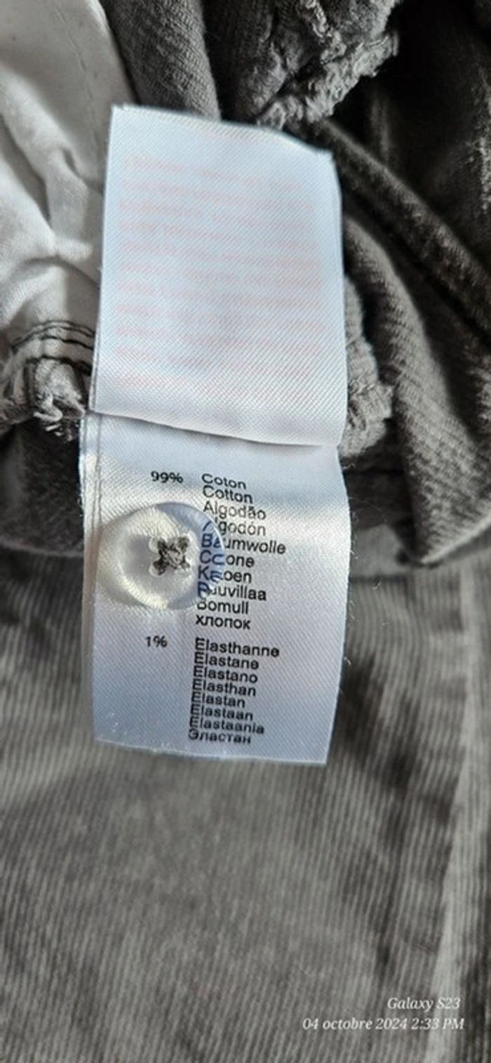 Pantalon évasé velours côtelé 5A - photo numéro 6