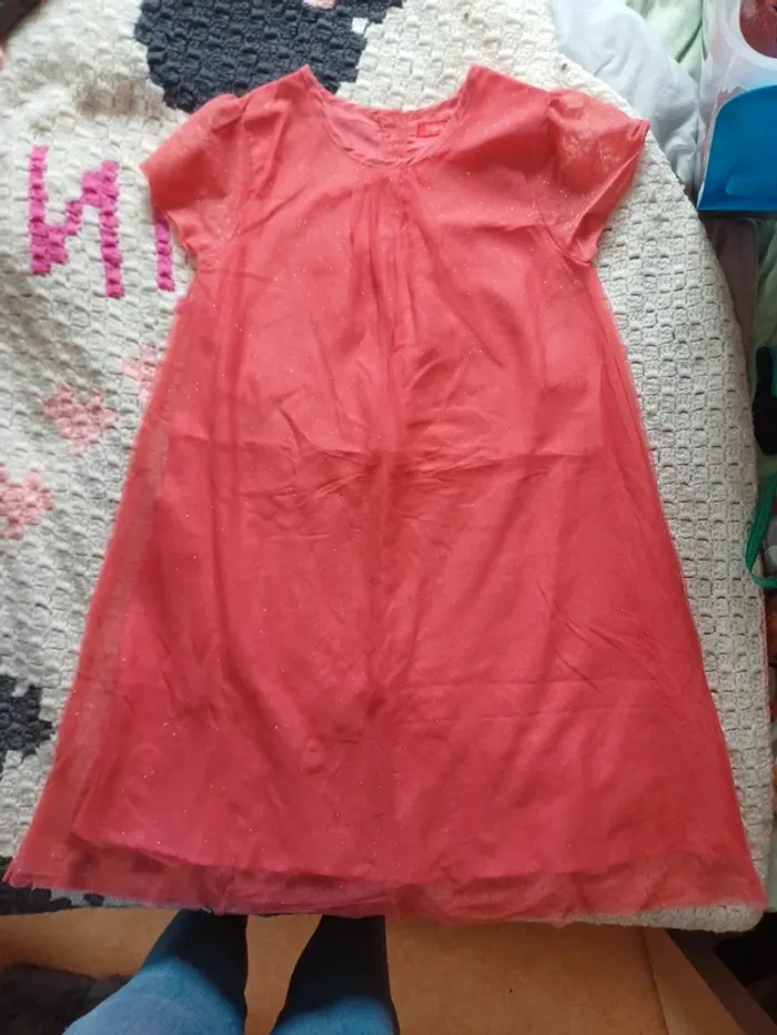 Robe trapèze à paillettes doublée