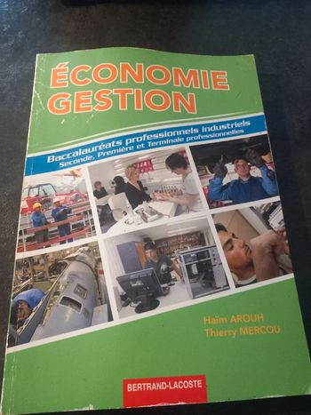 Livre bac pro économie gestion