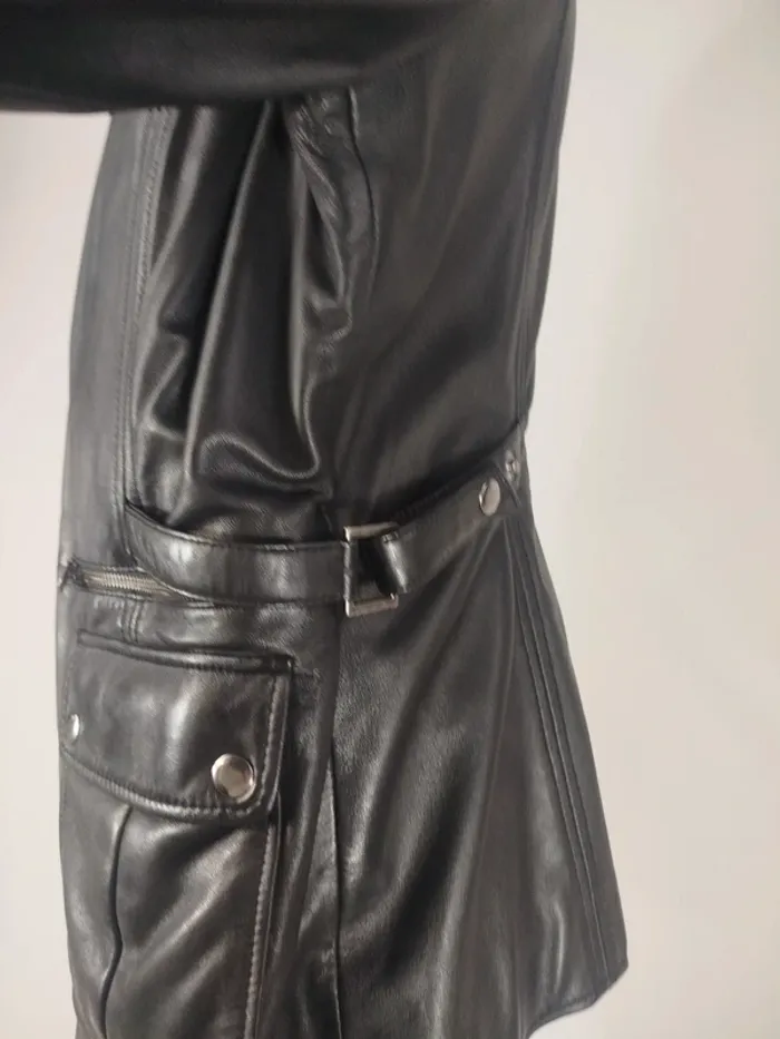 Veste en Cuir femme L > XXL parfait état - Cuir véritable très bonne qualité A269 - photo numéro 5