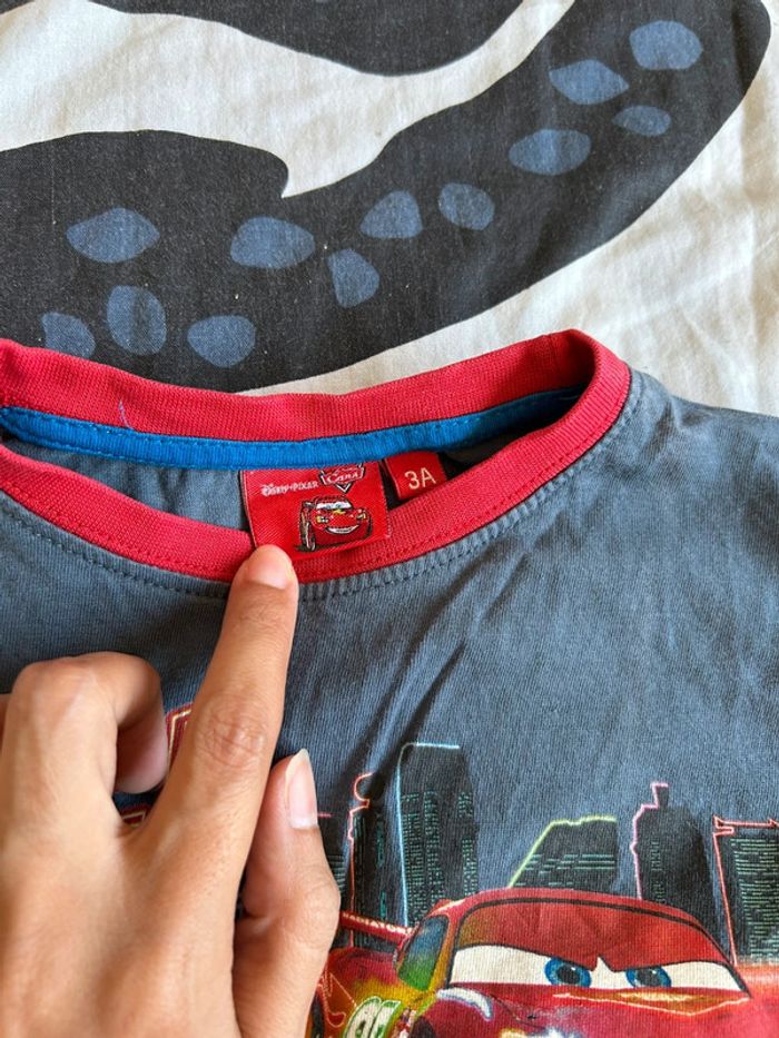 Haut tee shirt de pyjama cars 3 ans - photo numéro 3
