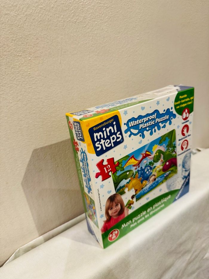 Mini steps waterproof Mon puzzle en plastique Mes amis les dinosaures + 24 mois - photo numéro 2