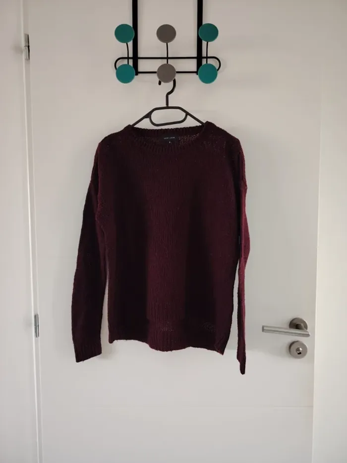 pull bordeaux taille S - photo numéro 2