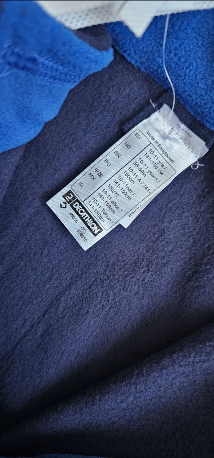 Sweat polaire Quechua enfant  Neuf avec étiquette, Bleu marine - photo numéro 3