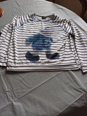 Pull raye ours taille s