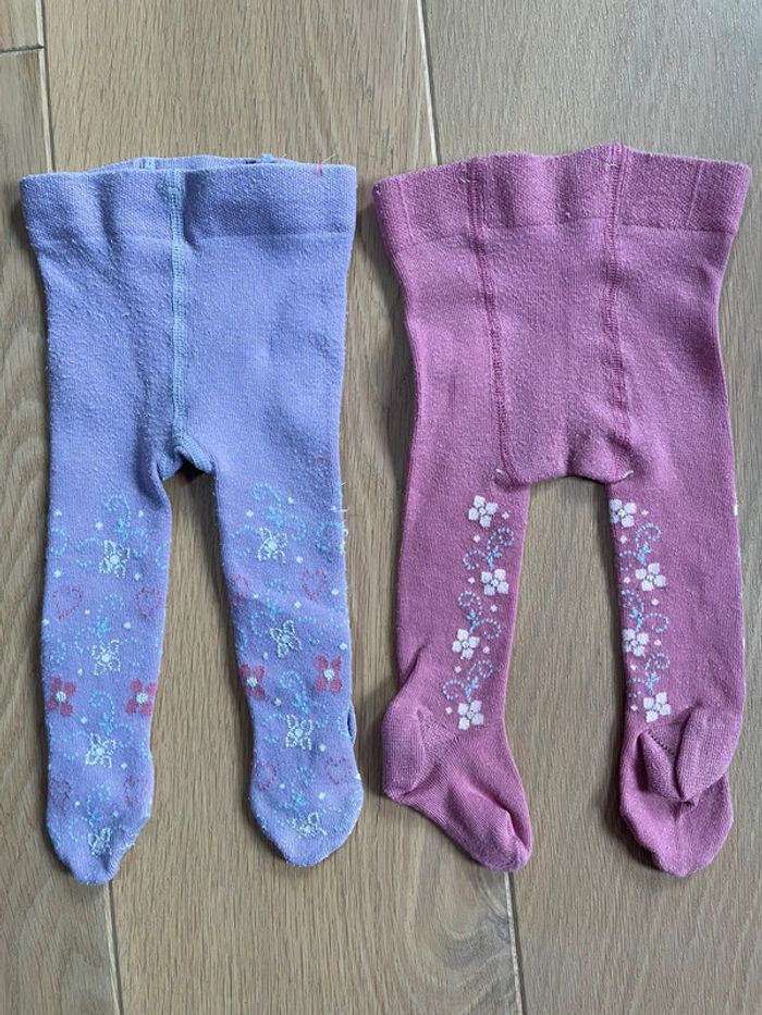 Lot 4 collants + 1 legging - 6m - photo numéro 5