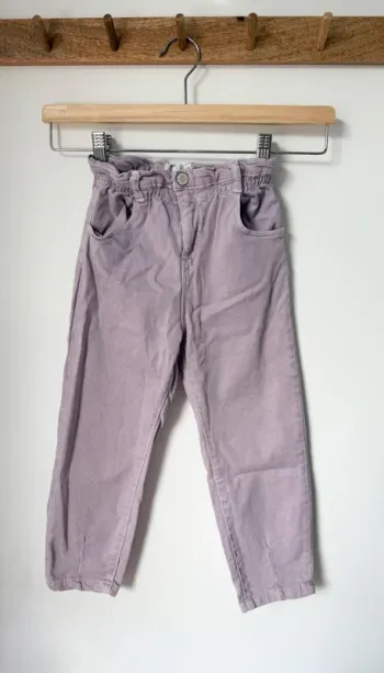 Jean taille haute violet Zara