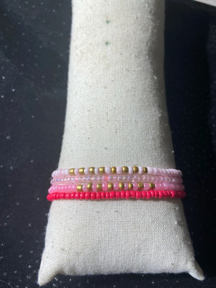 Bracelets dégradés roses