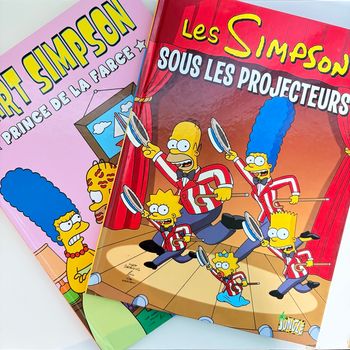 Lot 2 livres Les Simpson – Sous les projecteurs + Bart Simpson