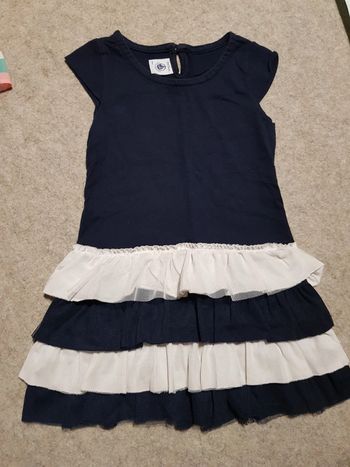 Robe à froufrous style mariniere petit bateau 3ans
