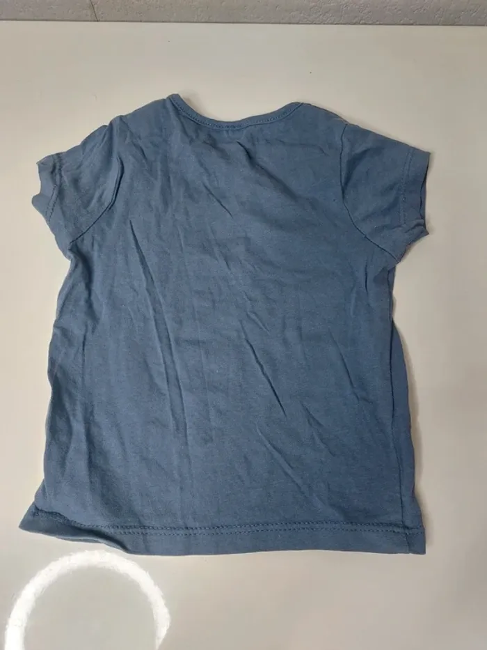 Tee-shirt bleu imprimé - photo numéro 2